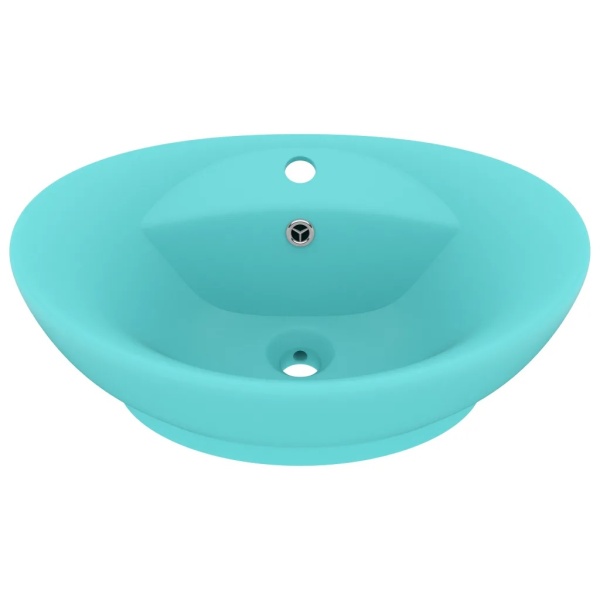 Chiuvetă Lux Preaplin Verde Deschis Mat 58,5x39 cm Ceramică Oval 146936